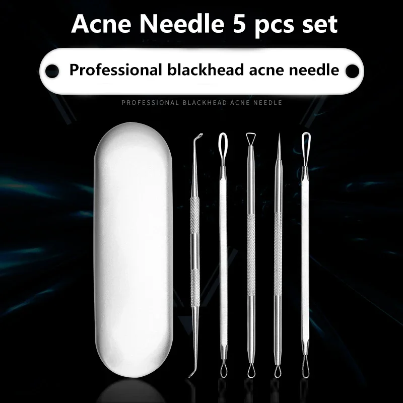 5 Stück Edelstahl-Akne-Nadeln, – Luxury Skincare Acne Bewertung und Preis